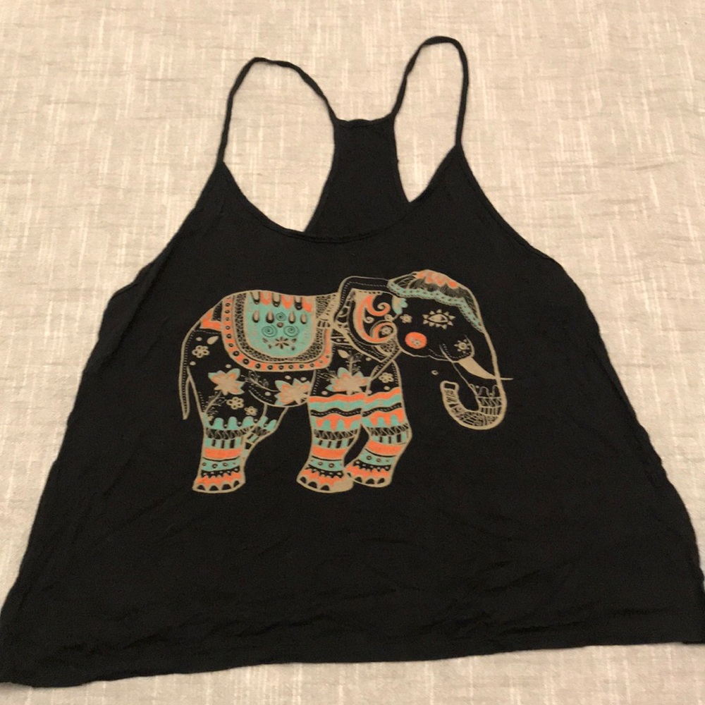 Miss Royal T Crop Top Elephant Tank Large